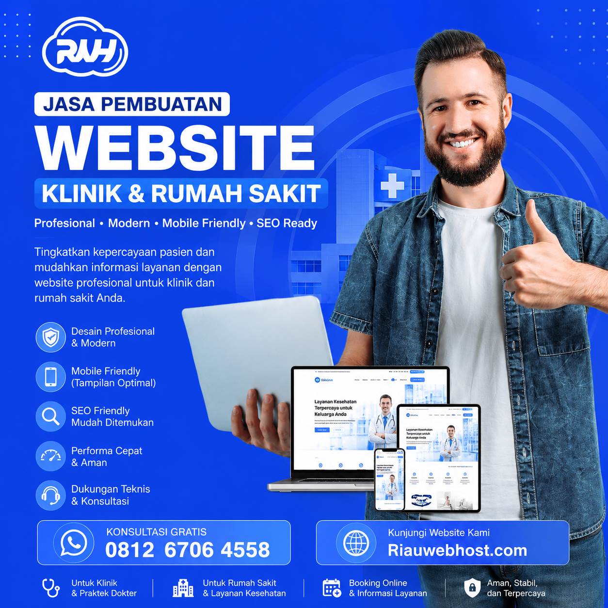 Jasa Pembuatan Website Klinik & Rumah Sakit